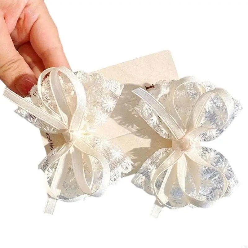 97be clips arcos cinta encaje elegante para recién nacidos Mecanismo seguro adornos para cabello para