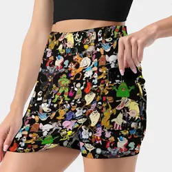 Retro Cartoons 80S 90S Tv Show Cartoon Rockos Life Women's skirt Sport Skort Skirt With Pocket Fashion Korean Style Skirt 4Xl