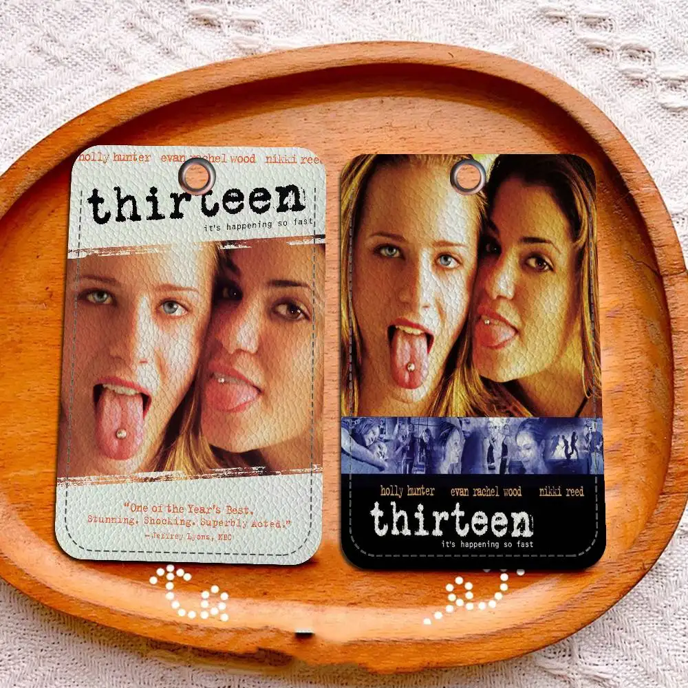 ثلاثة عشر سلسلة مفاتيح حامل أفلام الفيلم مع سلسلة مفاتيح لبطاقة الوصول وبطاقة الحافلة وبطاقة الائتمان وبطاقة الهوية البنك #2