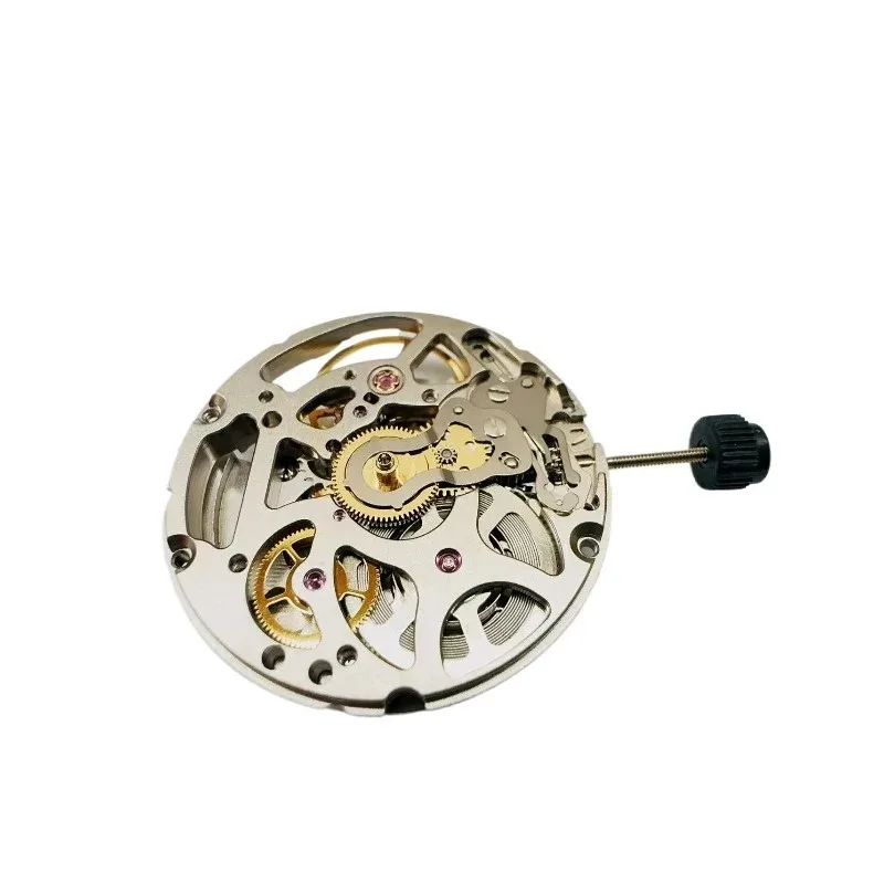 For PT5404 Skeleton 3 O'clock Date Automatic Mechanical Movement Compatible with PT5000 2824 Watch Parts