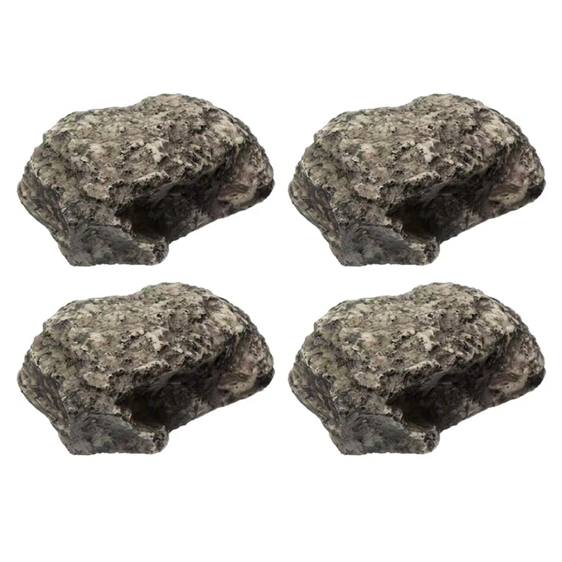 4PCS Spare-Key Rock - Looks & Feels Like Real Stone - Safe For Outdoor Garden Or Yard, Key Hider Box Durable