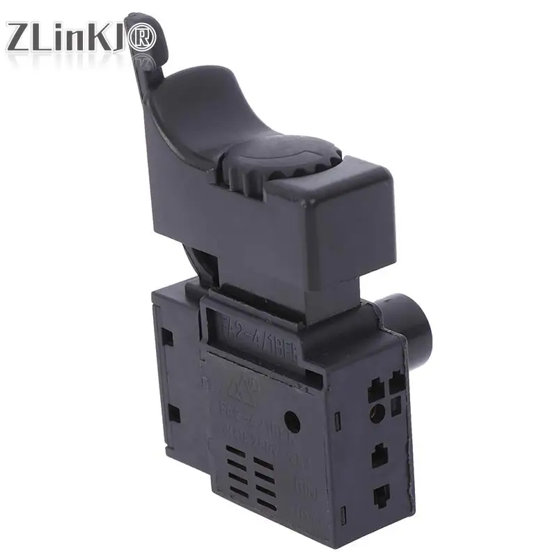 FA2-4/1BEK Black Electric Drill Speed Control Push Button Trigger Button Switch  Lock On Power Tool Accessories Dropshipping