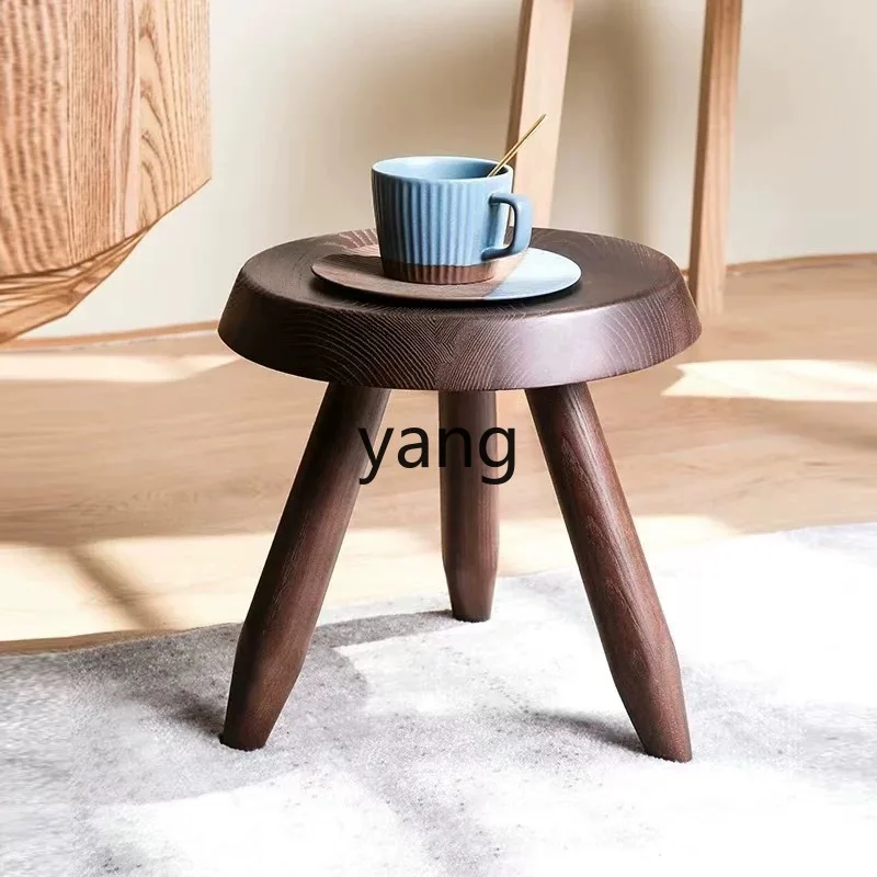 LH, medieval solid wood low stool small round stool household round edge table
