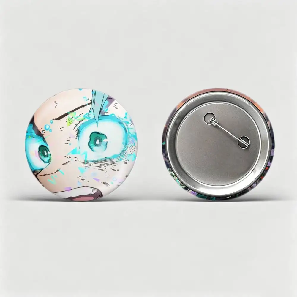 Bakugo Katsuki Midoriya Izuku  Custom Tinplate Round Button Badges Pins Brooches for Clothes Backpack