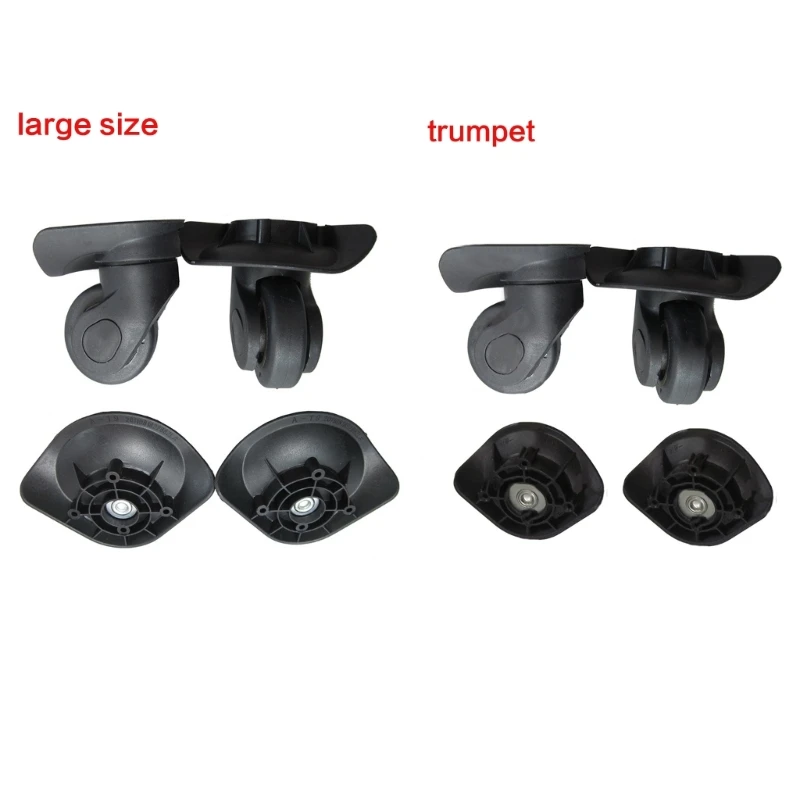 1 Pair A19 Trolley Case Luggage Wheel Repair Universal Travel Suitcase Parts Accessories Wheel Replacement Wheels