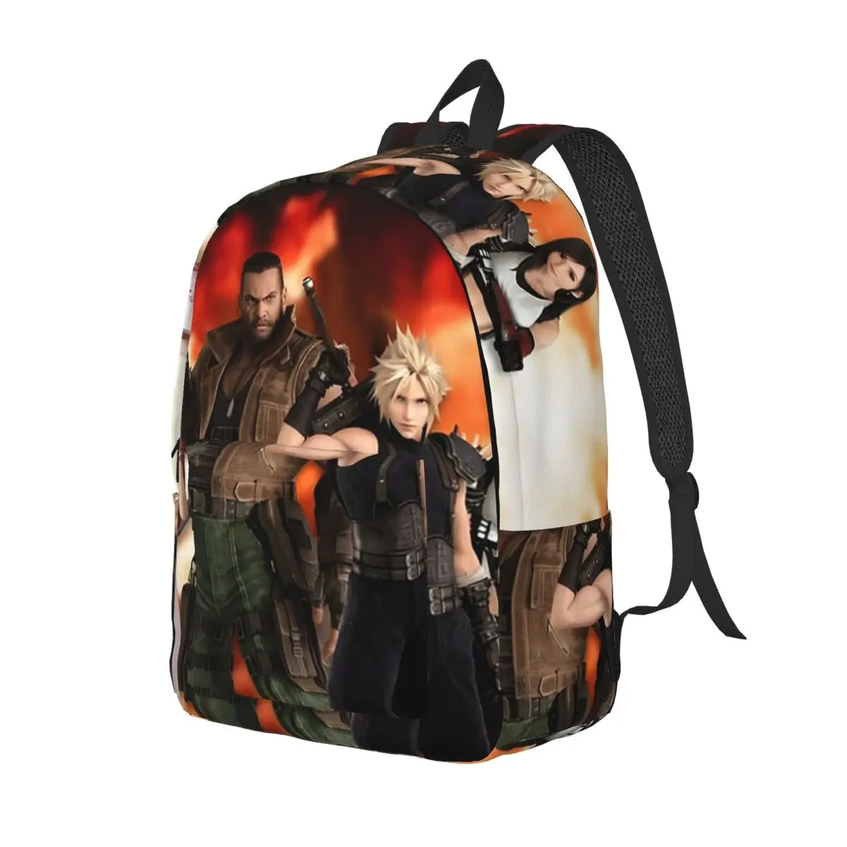 Final Fantasy VII - All In One Backpack Daypack Large Capacity Kids BookBag School Bag Shoulder Bags for Men Women