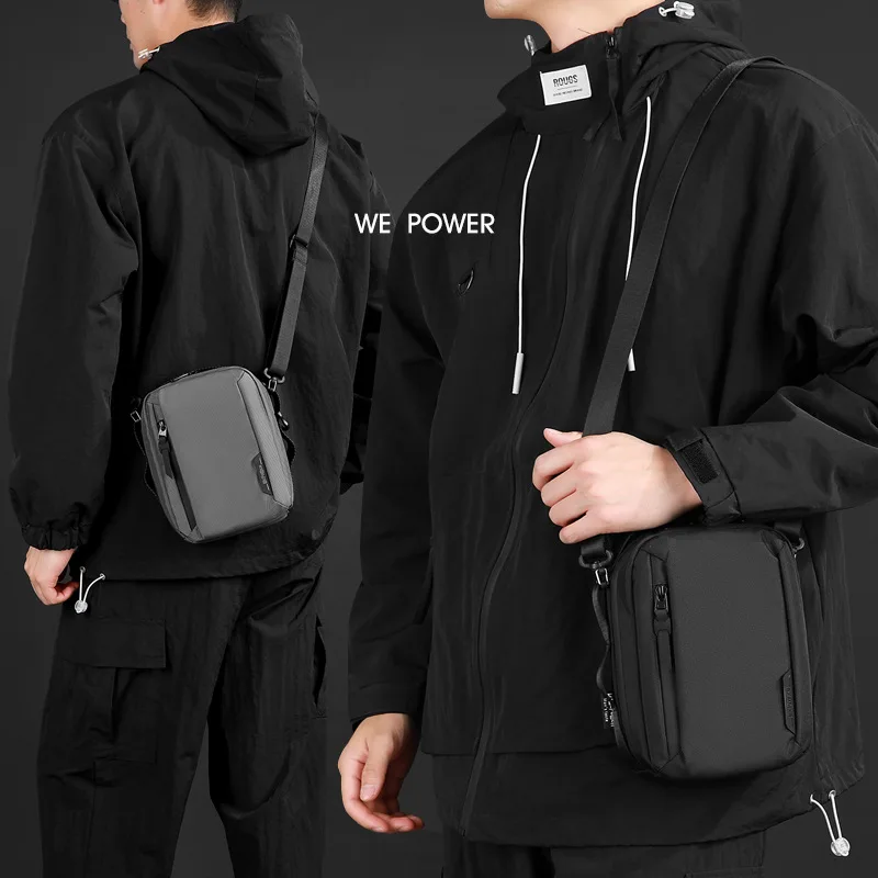 Men Casual Waist Bag 2 Sizes Available Travel Daily Commute Single Shoulder Crossbody Sling Bag