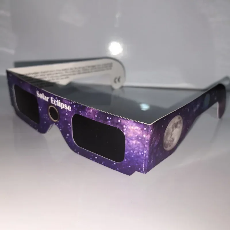 5PCS Premium Eclipse Eyeglasses AAS Approved Solar Glasses CE and ISO Certified HD Filter Film Crisp Image Goggles Paper Eyewear