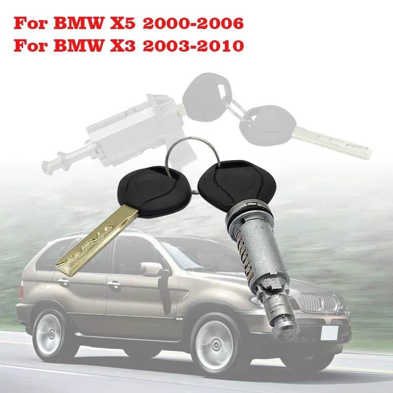 For 2000-2006 BMW X5 E53 BMW X3 2003-2010 Series Door Lock Cylinder, with 2 Keys 51217035421