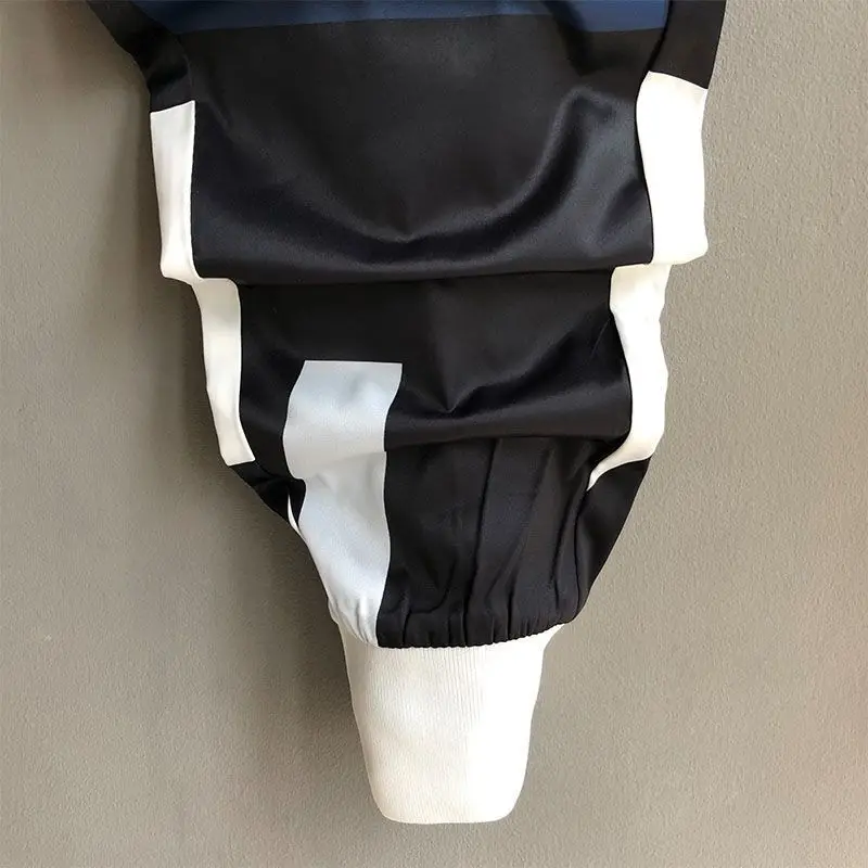 夏の新装飾カジュアルトラックパンツワイドレッグメンズファッション脚ハルンパンツ韓国多用途レギンス紳士服ヒップホップ