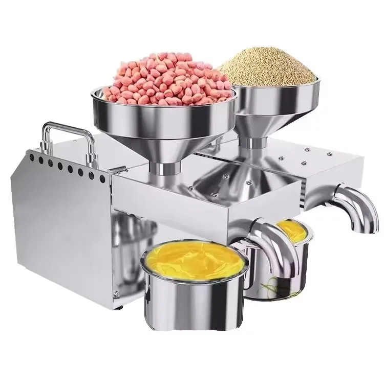 Small Commercial 304 Stainless Steel Cold Press Groundnut Extraction Oil Pressers