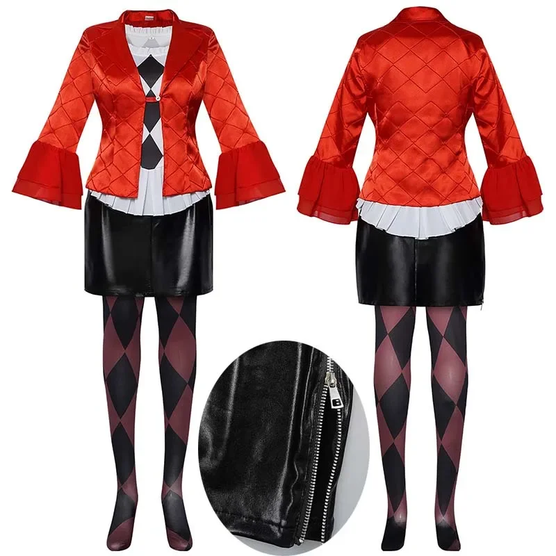 Suicide Harley Cosplay Costume 2024 Movie Joker Quin Squad Monster Outfits for Women Halloween Carnival Costumes