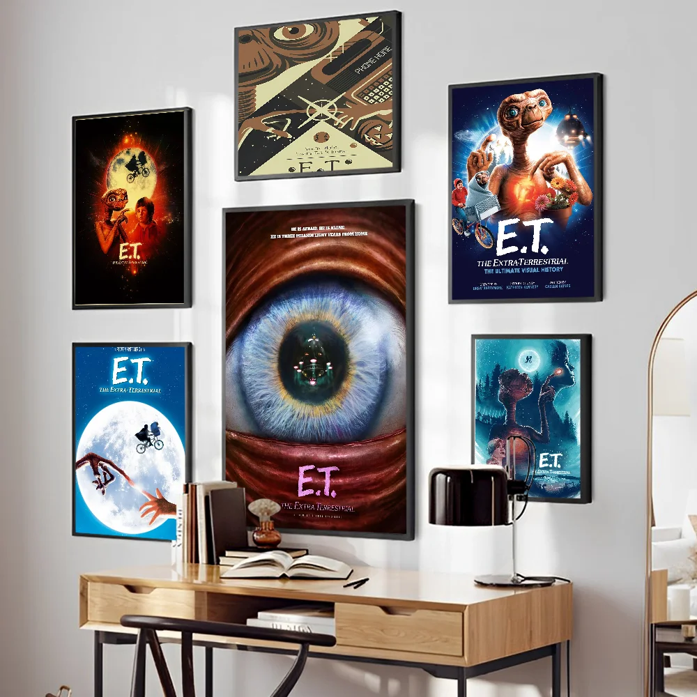 E T The Extraterrestrial Movie   Vintage Posters Sticky Vintage Room Home Bar Cafe Decor Kawaii Room Decor