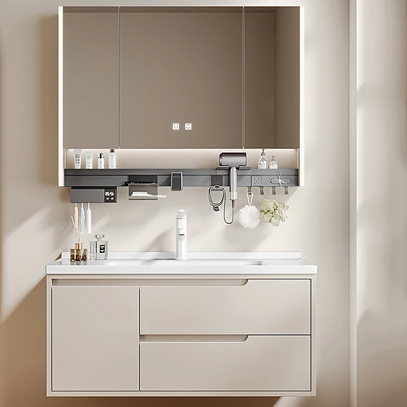 Interior Fashion Bathroom Cabinet Organizer Storage Disinfecting Partitions Safe Cupboard Sink Colchones Space Saving Furniture