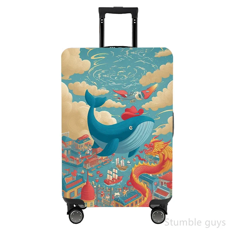 

Elastic Washable Suitcase Protective Cover Anti-Scratch Durable Dustproof Luggage Sleeve Practical Accessory For 18-32 Inch