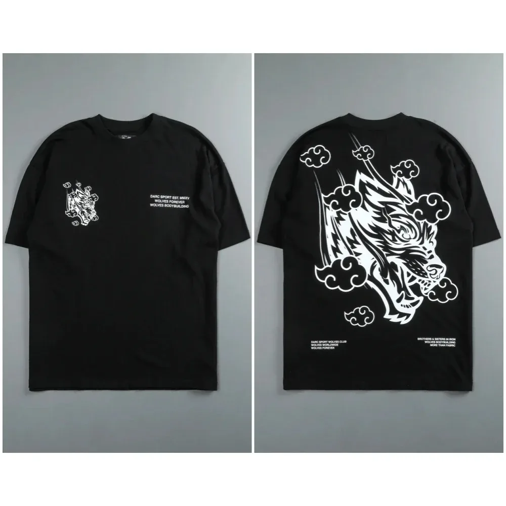 

2025men's and women's couples motorcycle oversized breathable men's T-shirt muscle prayer handprint fitness T-shirt short sleeve