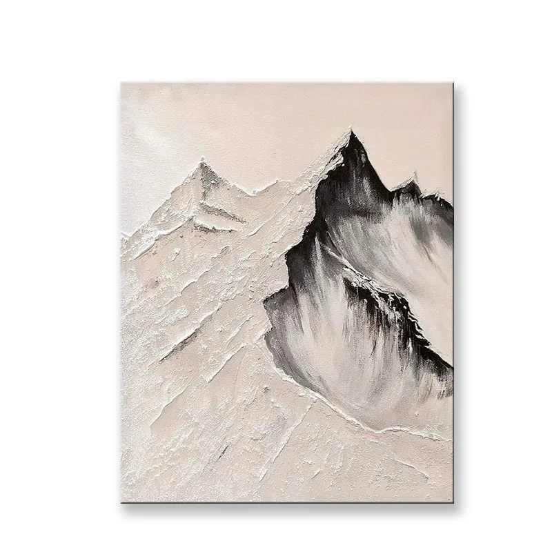 

Modern Handmade Oil Painting Abstract Textured Mountain Peaks Hanging Paintings For Home Decoration Bedroom Dining Room Living