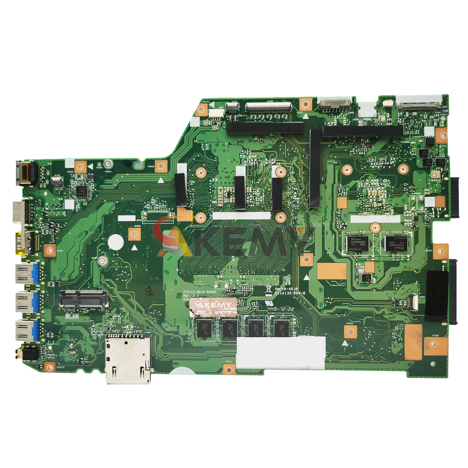 X751LD Материнская плата для ноутбука ASUS A751L X751LN K751L X751LB F751L X751LJ X751LK X751L X751LDV X751LKB Материнская плата с процессором I3 I5 I7