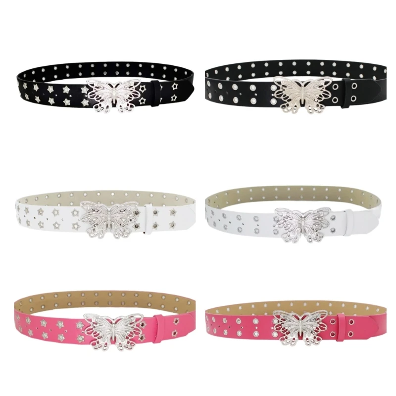 

Belly Chain For Dress Grommet Waist Chain Star Butterfly Buckle Women Waist Chai