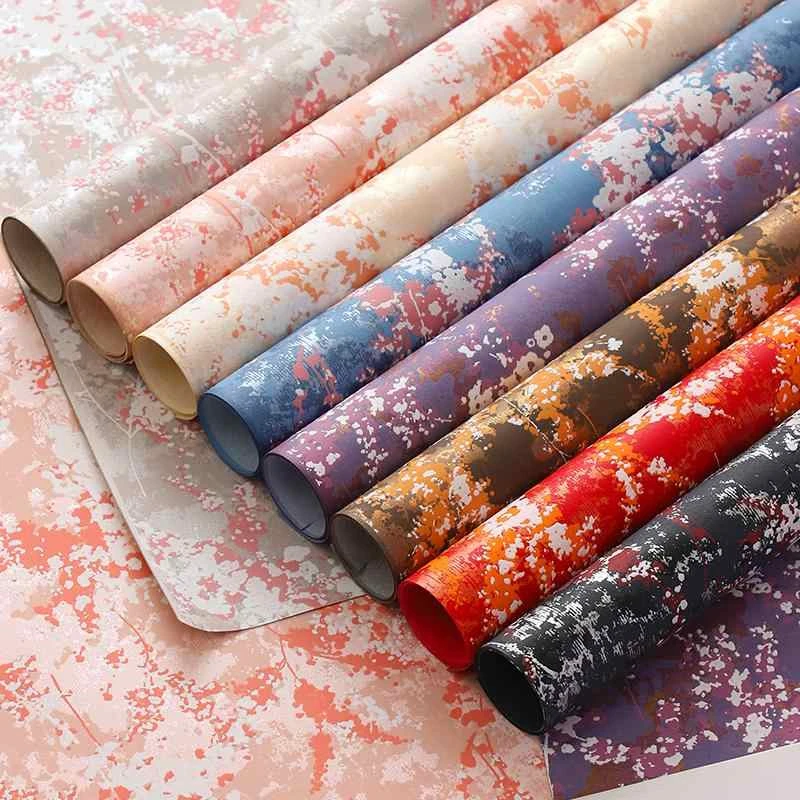 

Премиальная оберточная бумага для цветов на День святого Валентина, утолщенная цветная бумага для букета, бумага для масляной живописи, листы крафт-бумаги, 5 шт.