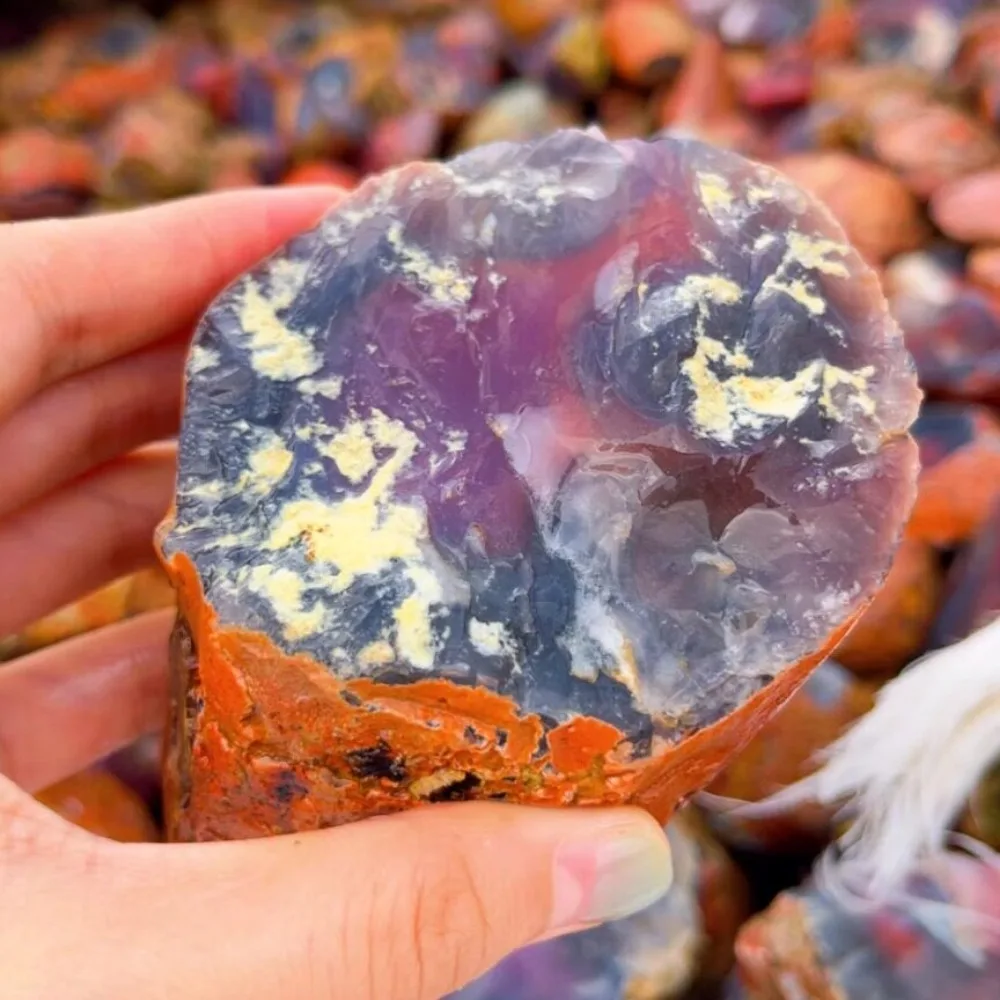Natural South African Red Jasper Carnelian Raw Stone, Uncut Carving Rough for Handheld Pendant Beads