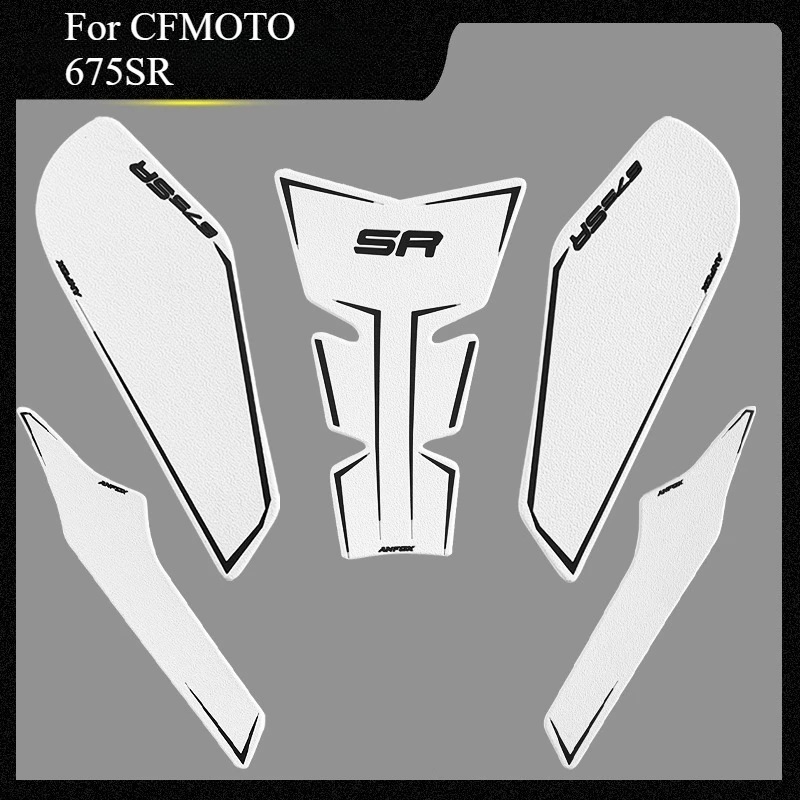 FÜR CFMOTO SR675 675SR 675 SR 675SR-R 2025 + Motorrad 3M Anti Slip Tank Pad Aufkleber Pad Seite Gas knie Grip Schutz Aufkleber