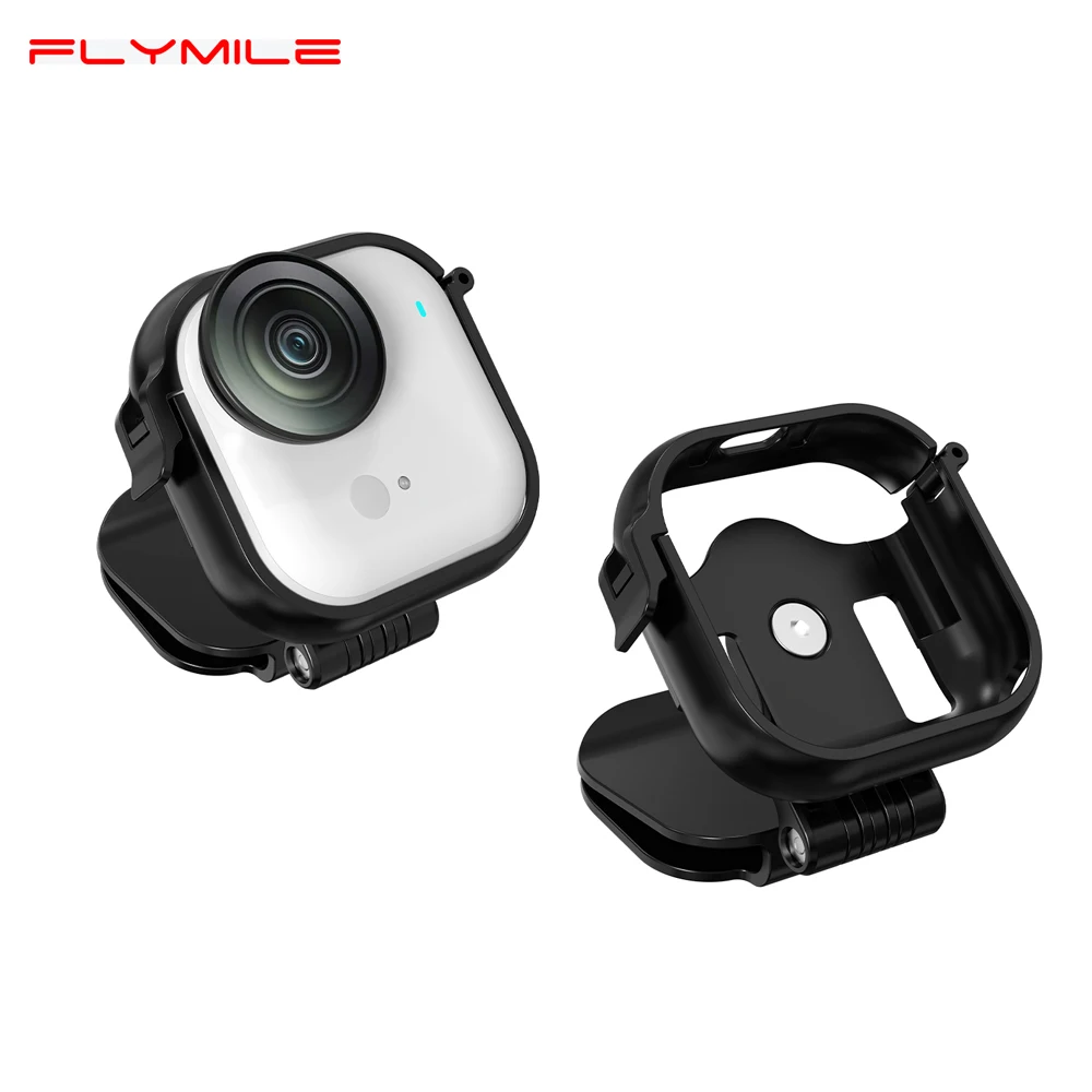 Flymile Hutclip für Insta360 GO Ultra Kamera, verstellbare Kappenklemme, Hutrandadapter, POV-Vlog-Halterung, Baseballkappen-Clip