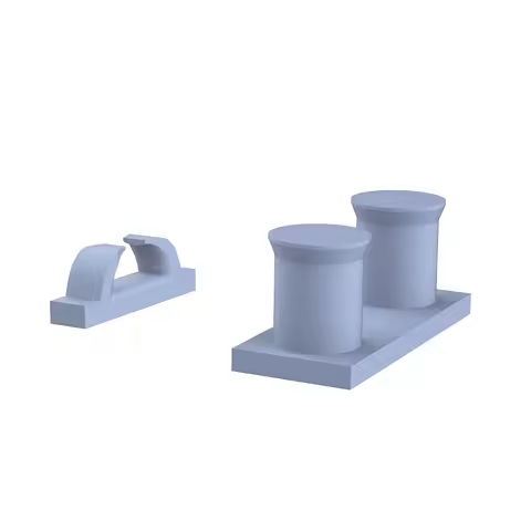 Yao's Studio LYCG231 1/200 1/350 1/144 Model Upgrade Parts USN Battleship War Ships Bitts Set&amp;Deck Mooring Pipe Miniature Static