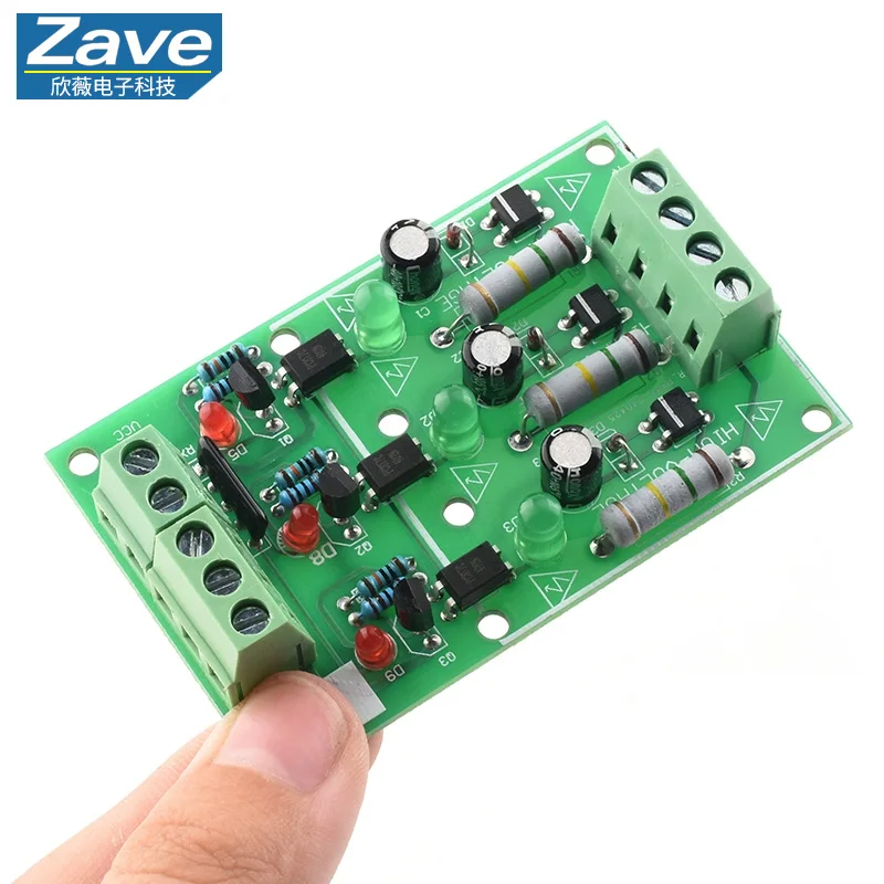 1/3/8 - channel 220V AC Optocoupler Module with 220V Optocoupler Isolation, capable of detecting 220V voltage and connectable to