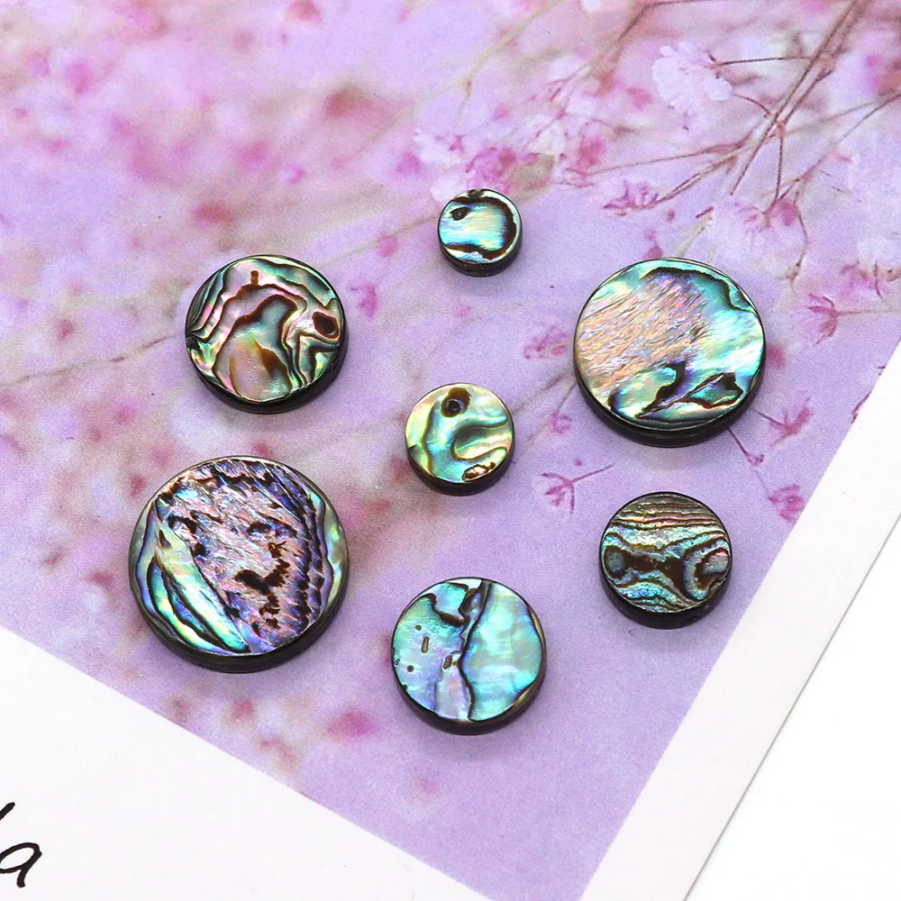 5 Pack Natural Abalone Bead Charms 6-20mm DIY Fashion Making Bracelet Necklace Earrings Beads Charm Women Gift Accessories