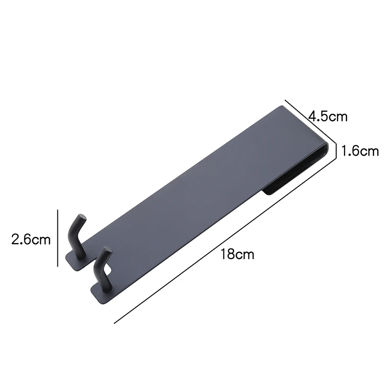 Single Double Side Bathroom Shower Door Hook Over Glass Door Shower Towel Rack Stainless Steel Drilling Free Towel Holder Hanger