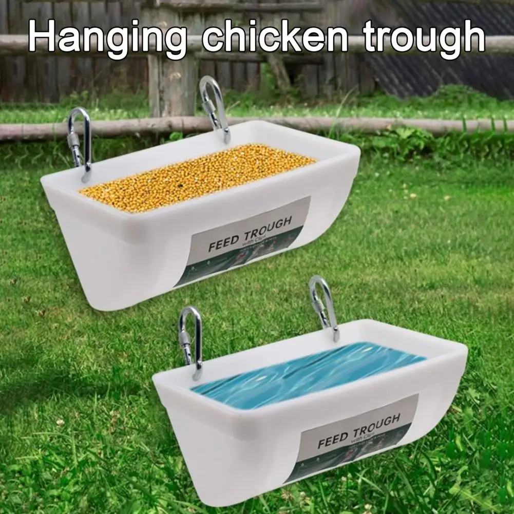 

Impact-resistant Feed Trough Safe Food Water Dispenser for Livestock Hanging Chicken Feeders Livestock Feed for Efficient