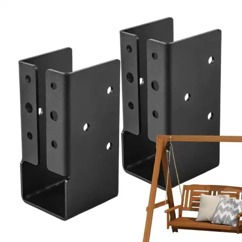 

2x4 Joist Hanger Deck Railing Concealed Connectors Heavy Duty Joist Brackets Set Of 2 Woodwork Beam Support For Pergola Handrail