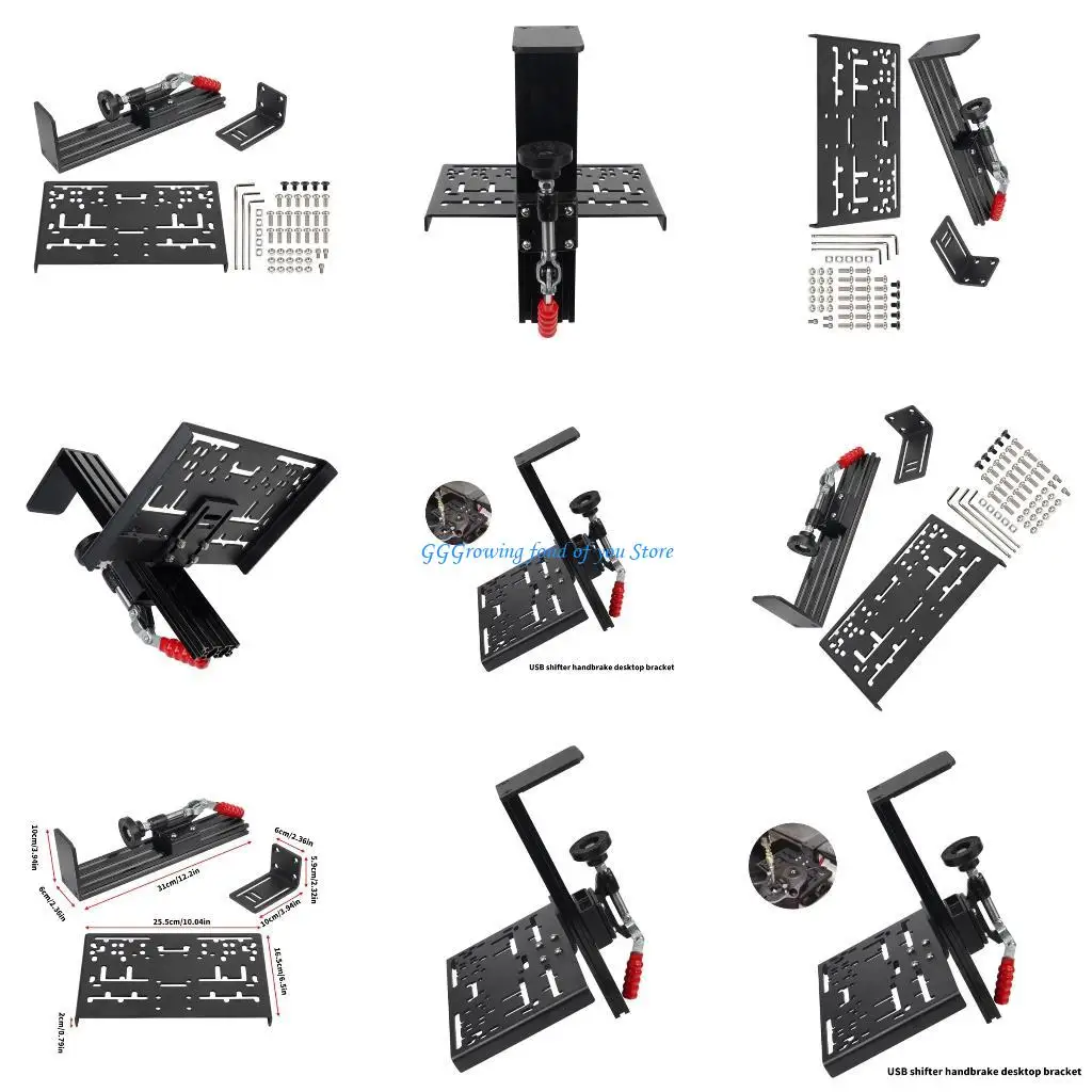 

H9EB USB Handbrake Mount Stand Holder Aluminum Alloy Construction Quick Setups Design