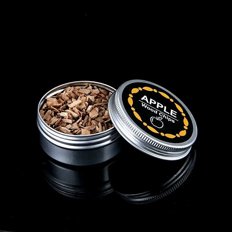 4 Stück Holzchips für Cocktail-Smoker-Set – Natürliches Hartholz (Apfel, Kirsche, Eiche, Walnuss) – Whiskey-Getränkezubehör, Bar-Geschenk – Detail 8