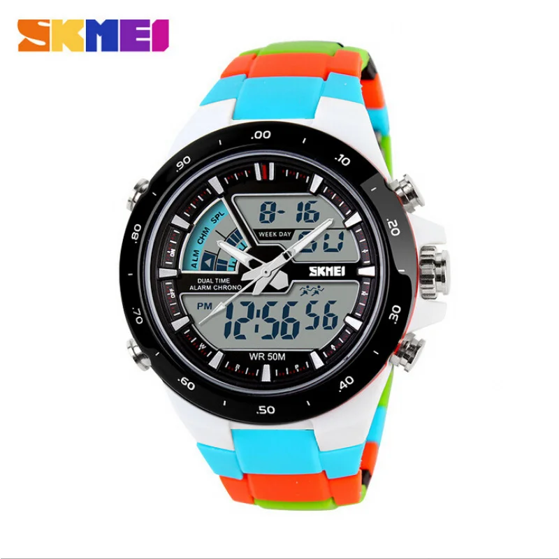 Beautiful1016Boy Sports Water Personality Trendy Men's Watch Korean Style Candy Color Watch