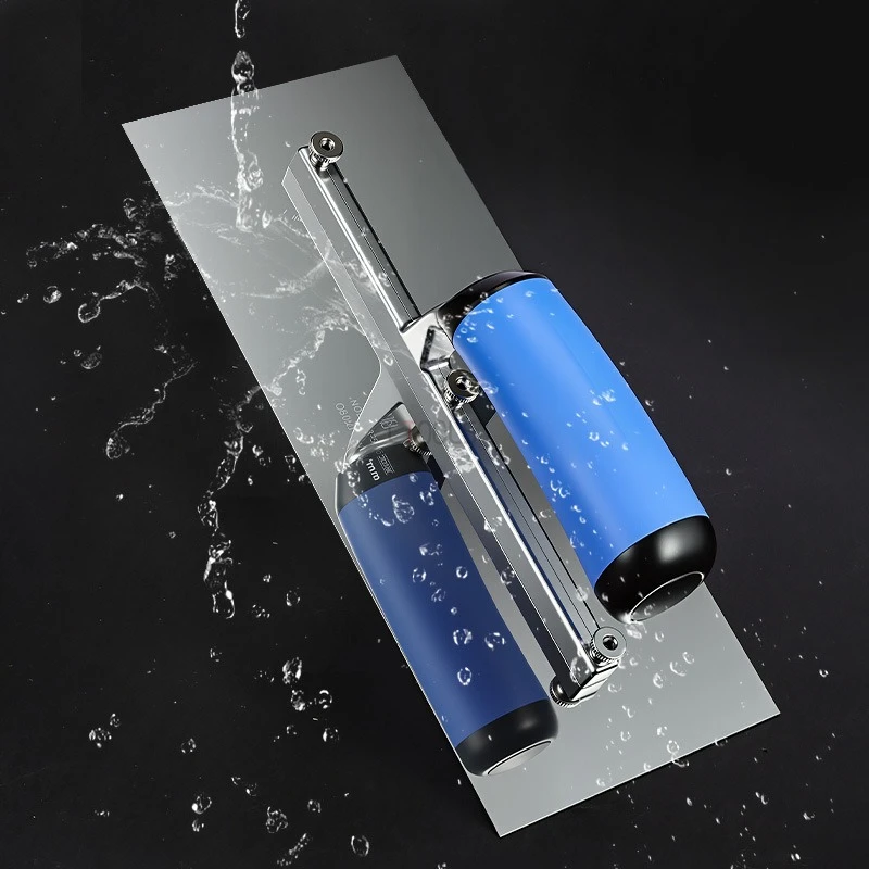 

Serrated Trowel with Grooving Blade Steel Grout Scraper for Application Masonry Finishing Multi-scenario Application Tools