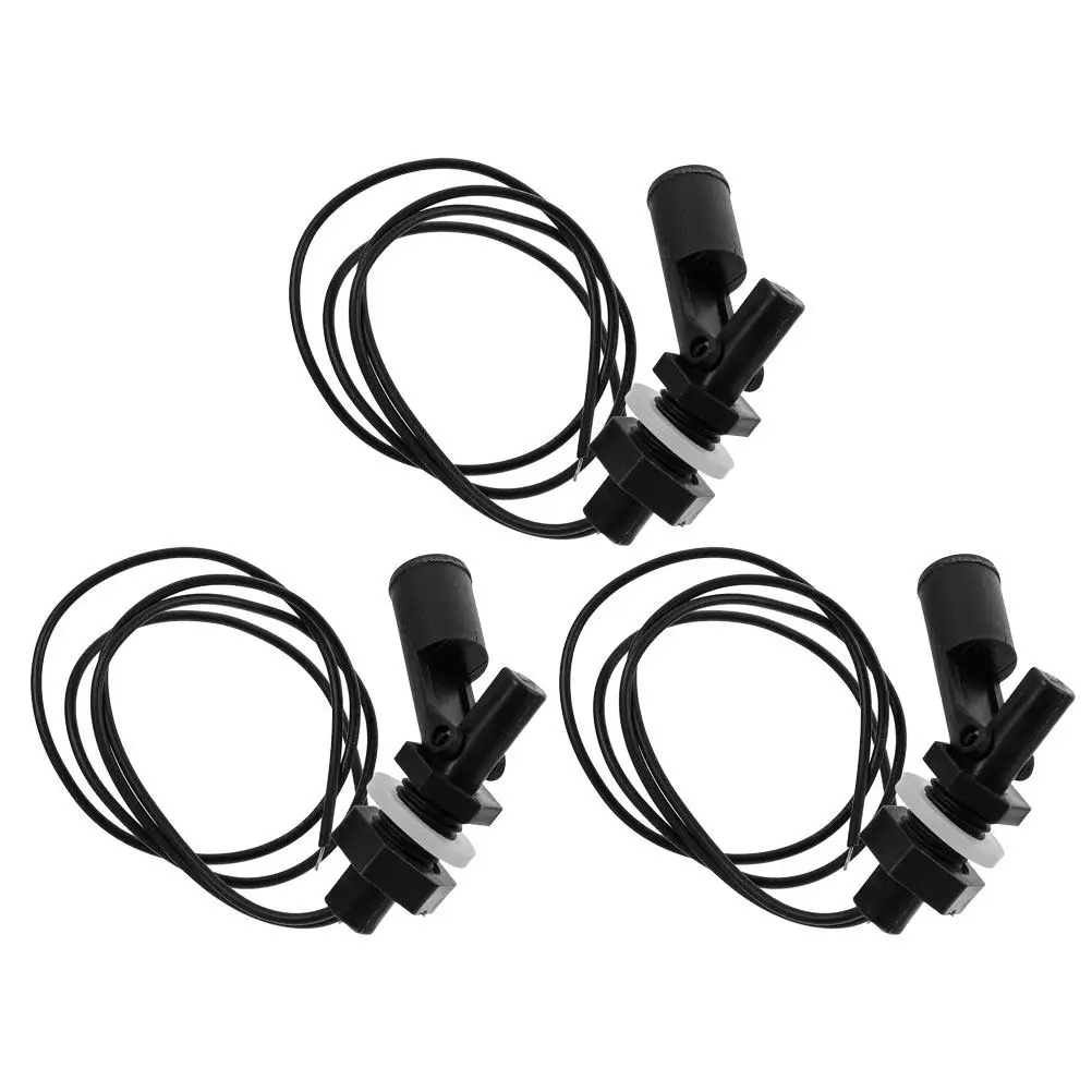 3Pcs High Precision Plastic Float Switch Sidemounted for Aquarium Water Tank Pond Filtration Heating Liquid Level Sensing