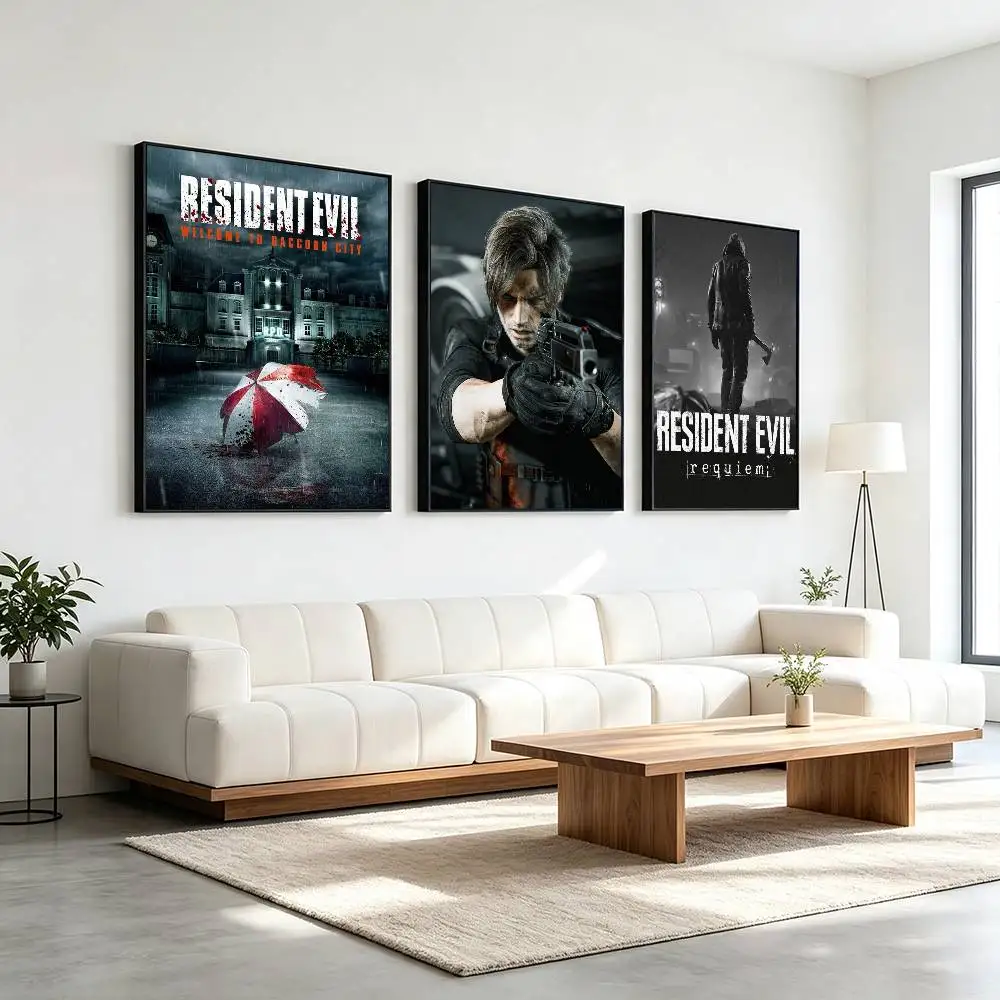 Requiem R-Resident E-Evil Game  Poster High Quality Dorm Living Room Aesthetic Wall Decoration Painting Stickers Gift