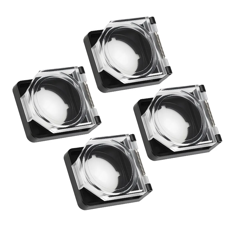Waterproof Dustproof 4pcs For 22mm Button Covers for Push Button Switches Transparent PC Material Child Safe Installation