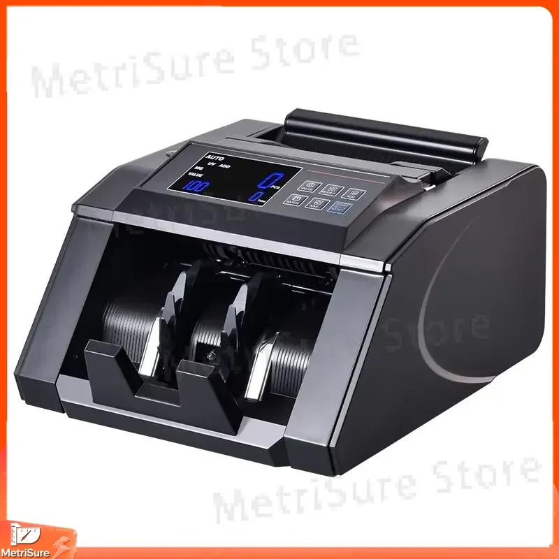 Large LCD Banknote Counter Electronic Currency Counter Cash Sorting Money Counter with Detection and
