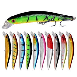 1 Pcs Minnow Fishing Lure 95mm 8g Floating Hard Bait Wobbler Jig Bait Crankbait Carp Striped Bass Pesca Fishing Tackle SwimBait