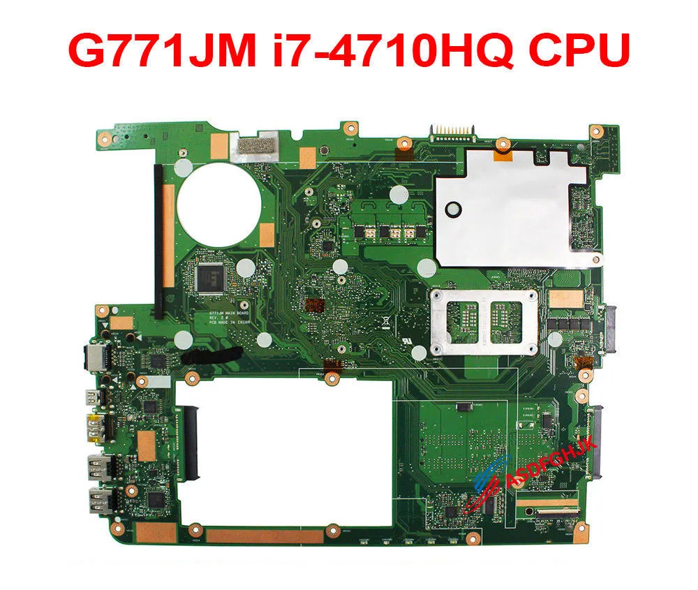 For Asus G771J G771JK G771JM REV2.0 ROG Gaming Laptop Motherboard WITH I7 CPU 100% TESED OK