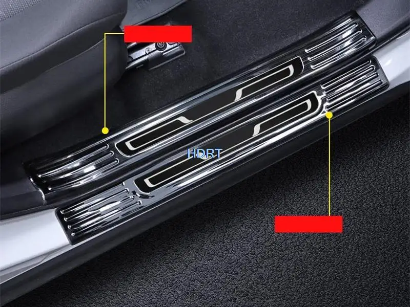 

Автомобильный Стайлинг для Toyota RAV4 2020 + бензиновая версия накладка-манжета обрезанная рамка порог двери приветственная педаль пороговое покрытие аксессуары