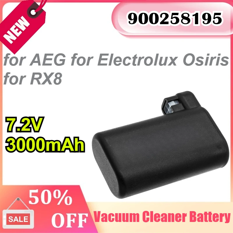 900258195 7.2V 3000mAh for AEG for Electrolux Osiris for RX8 Vacuum Cleaner Battery