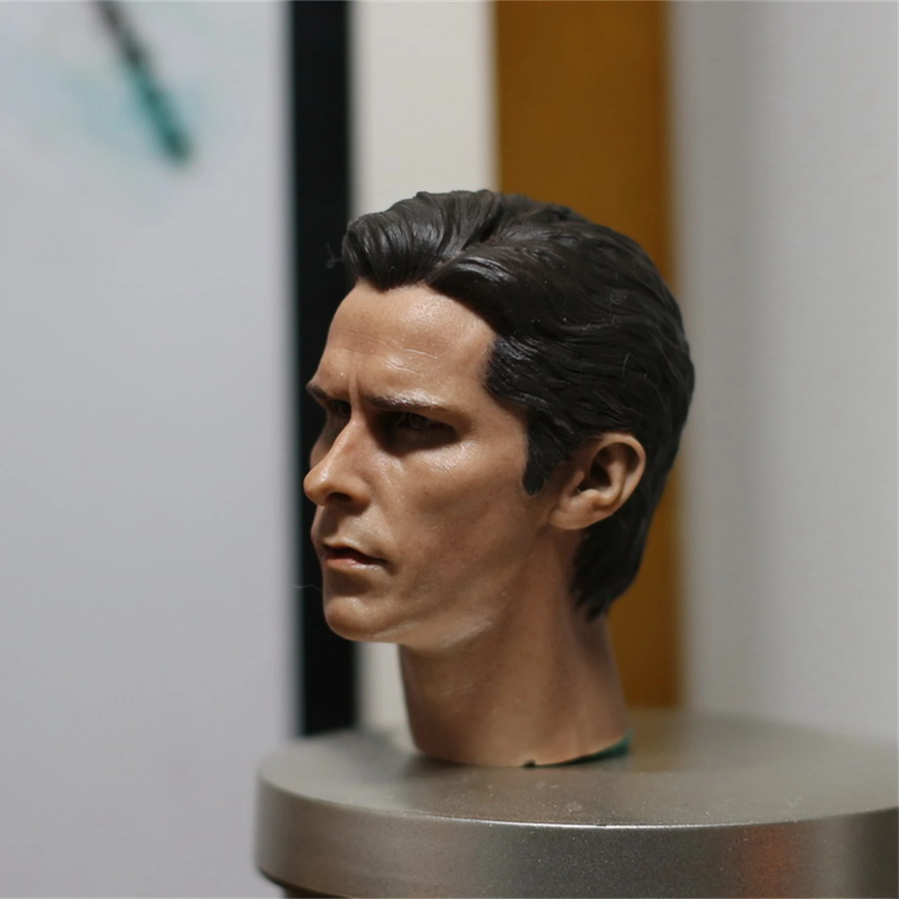 Christian Bale Bruce Wayne Head Sculpt 1/6 Model Fit Voor 12 ''Hot Speelgoed Worldbox Action Figure