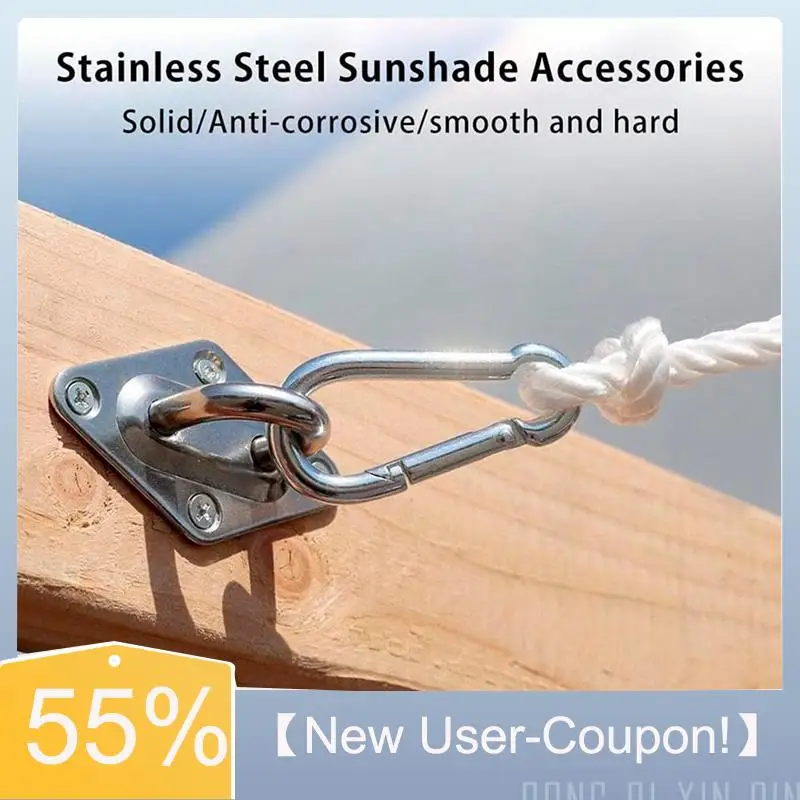 【Fast Delivery】Shade Sail Fixing Kit Sun Shade Hardware Kit 6 Inch For Triangle Rectangle Sun Shade Sail Installation