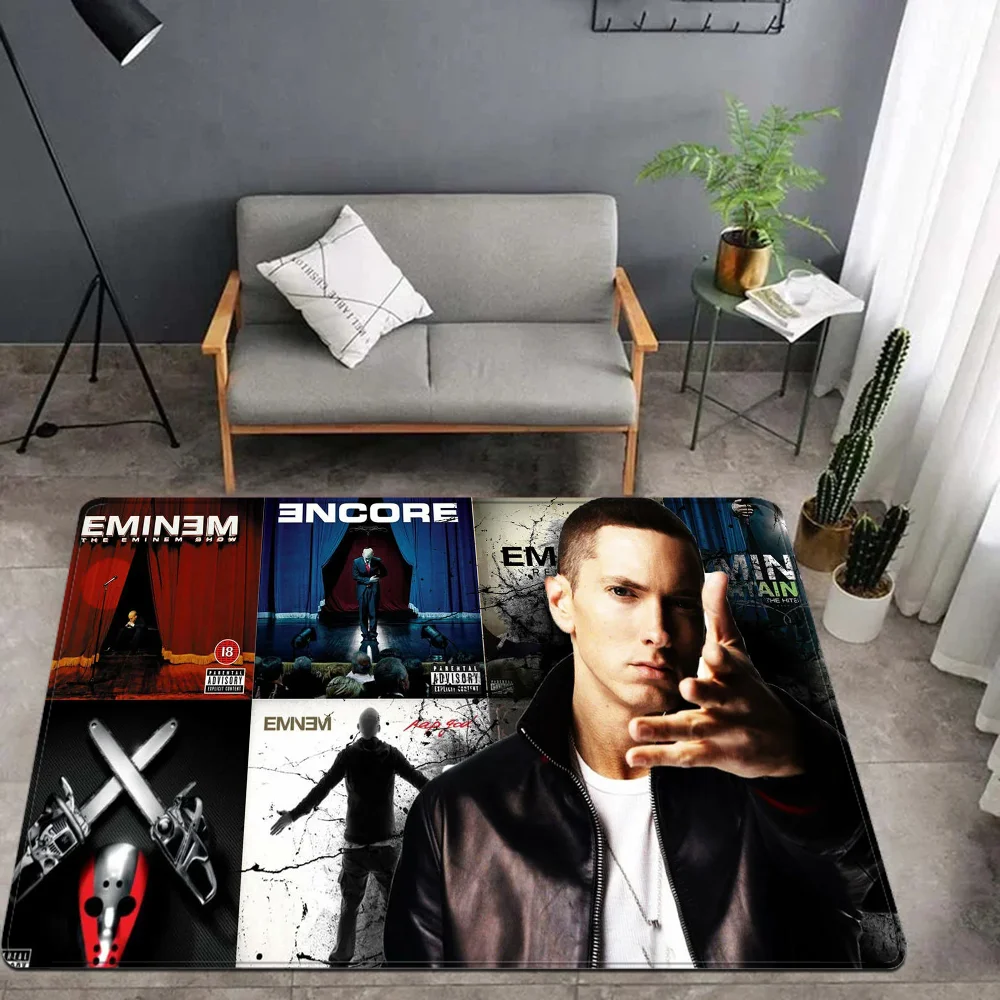 Famous Rapper E-Eminem Door Mat Washable Non-Slip Living Room Sofa Chairs Area Mat Kitchen Bedside Area Rugs