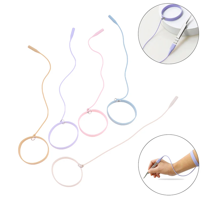 Enxerto Pinça De Cílios Pulseira De Silicone, Pulseira Pulseira, Pinça Protetor, Ferramentas Auxiliares