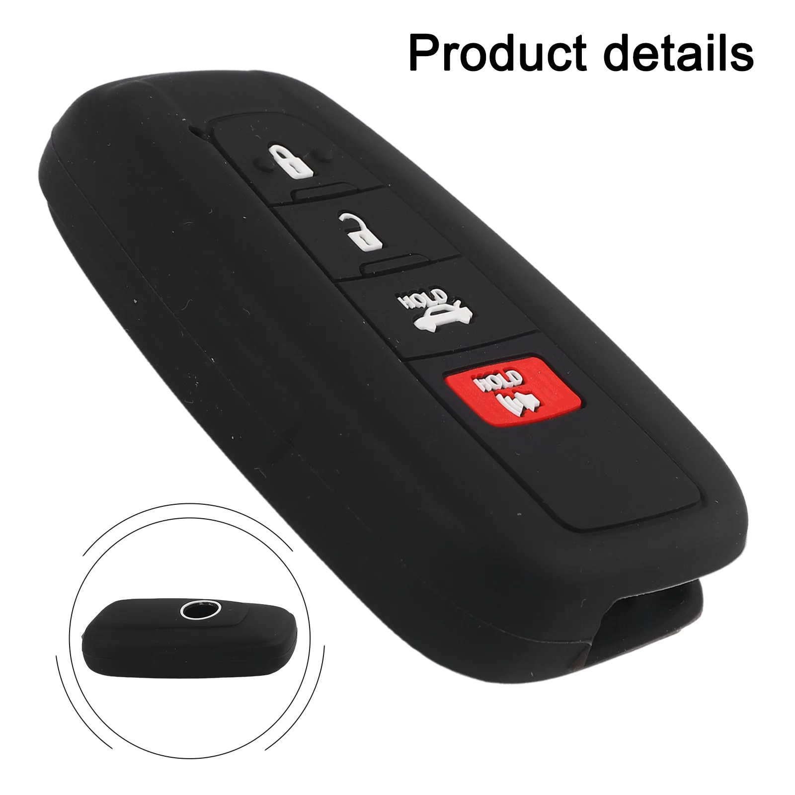 Cover Key Case For Camry Highlander Silicone 1pc 4Button No Fade No Problem For Toyota For Camry 2018- Brand New